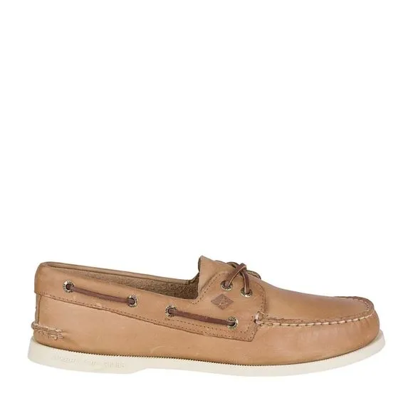 SPERRY MENS AUTHENTIC ORIGINAL 2-EYE BOAT SHOE, OATMEAL, 13 US