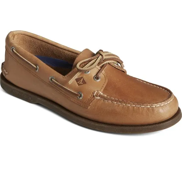 SPERRY MEN'S AUTHENTIC ORIGINAL 2-EYE BOAT SHOE, SAHARA, 7.5 M US