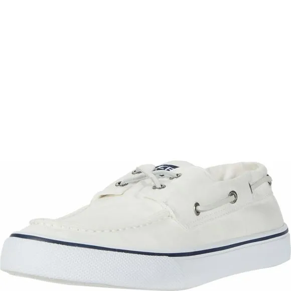 SPERRY MEN'S BAHAMA II BOAT SHOE, SW WHITE, 9 M US