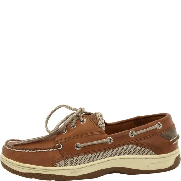 SPERRY MEN'S BILLFISH 3-EYE BOAT SHOE DARK TAN 11.5 M