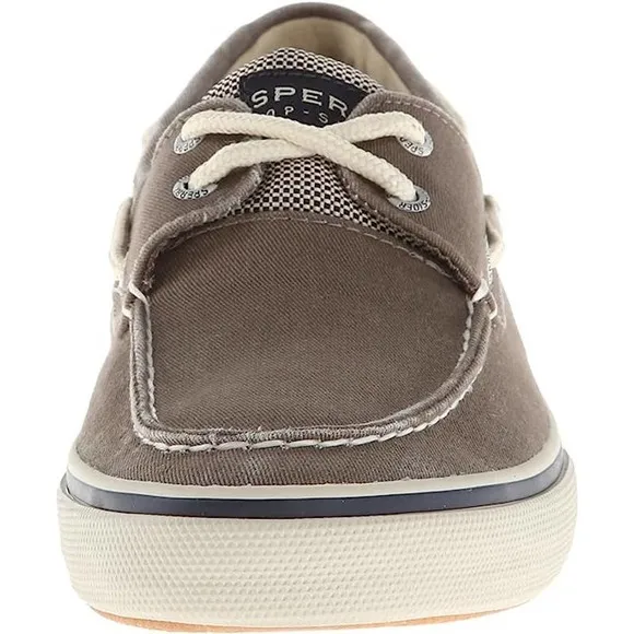 Sperry Men's, Halyard Boat Shoe Chambray Chocolate/TAN 10 M