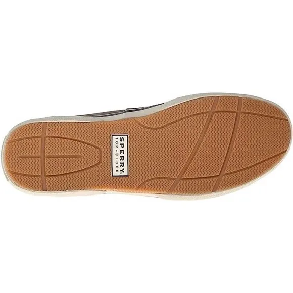 Sperry Men's, Halyard Boat Shoe Chambray Chocolate/TAN 10 M