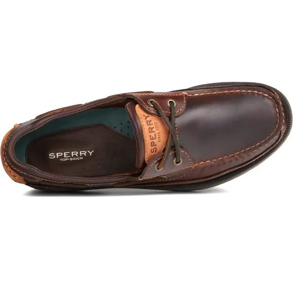 SPERRY MENS MAKO 2-EYE BOAT SHOE, AMARETTO, 13