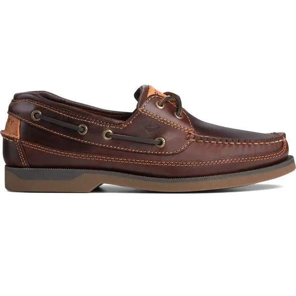 SPERRY TOP-SIDER MEN'S MAKO 2-EYE CANOE MOC AMARETTO SIZE 10.5