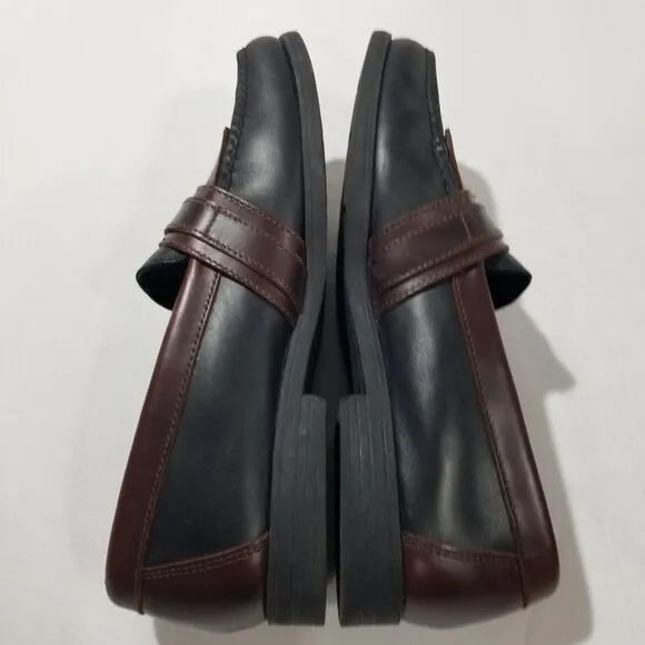 SPERRY Top Sider Shoes Mens 10.5 Tremont Kiltie Black Brown Leather Boat Loafer