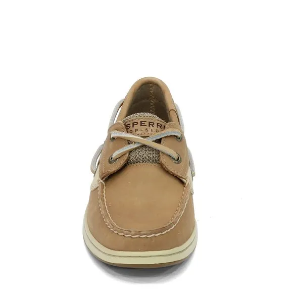SPERRY WOMENS BLUEFISH BOAT SHOE, LINEN/OAT, 6.5