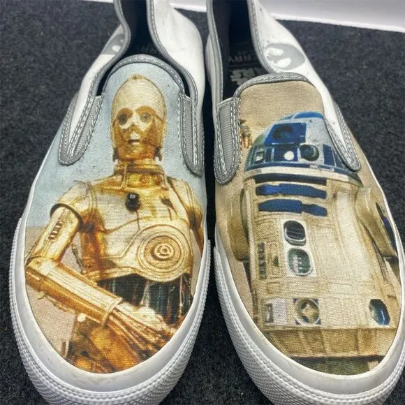 Sperry x Star Wars Men's Canvas Slip-On Shoes R2-D2 C-3PO Size 9.5