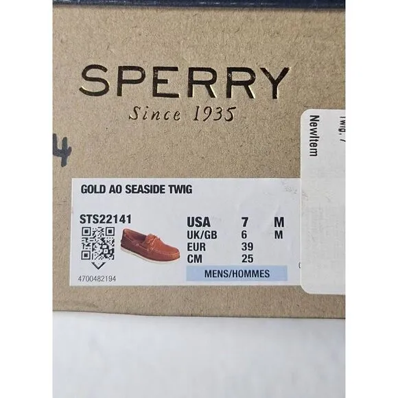 Sperry Gold Cup AO boat shoes Nwb