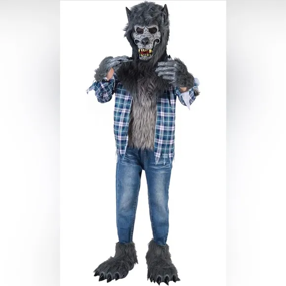 Spooktacular Creations Boy Howling Werewolf Deluxe Costume with Mask, Werewolf