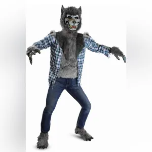 Spooktacular Creations Boy Howling Werewolf Deluxe Costume with Mask, Werewolf
