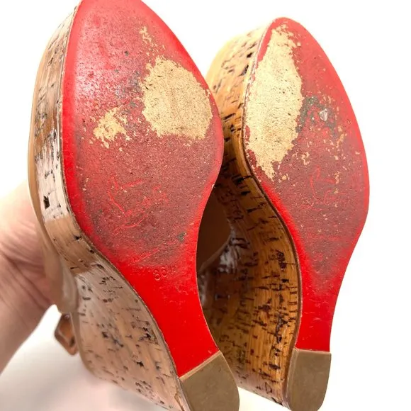 🌷❤️‍🔥SPRING SALE 🔥 FINAL PRICE🌷💥Christian Louboutin Une Plume Sling 36.5