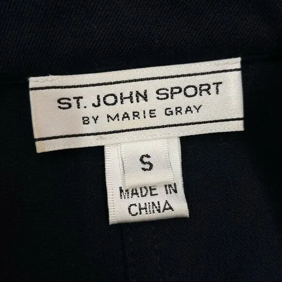 ST JOHN SPORT Blazer Jacket Womens Size Small Nautical Sailor Coastal Luxury