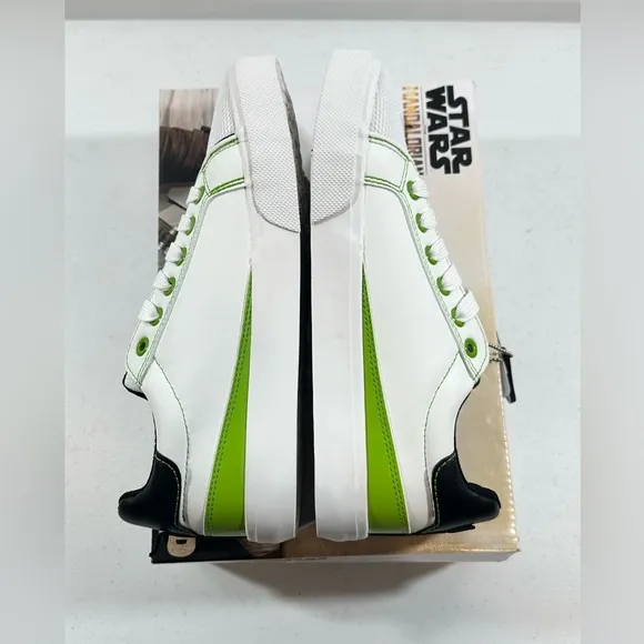 Star Wars The Mandalorian Ground Up Grogu Youth Meshed Court Sneakers, Size 5