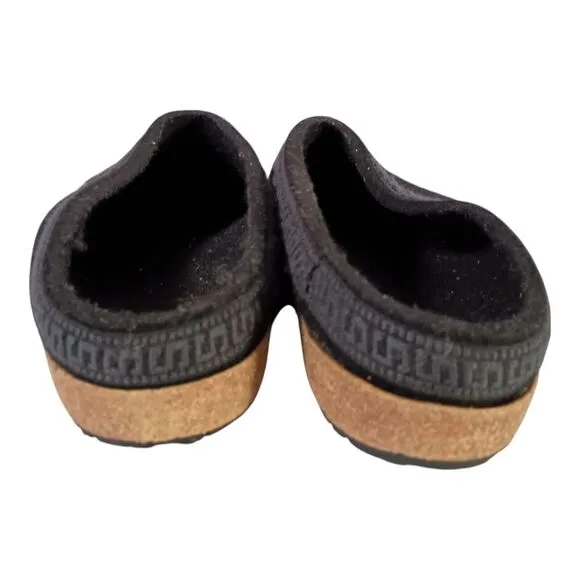 Stegmann Clogs Slippers Slip on Shoes Black Wool Womens 10.5