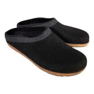 Stegmann Clogs Slippers Slip on Shoes Black Wool Womens 10.5