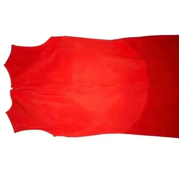 STELLA MCCARTNEY Paneled Sleeveless Dress in Red Size 40