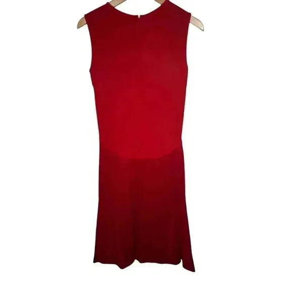 STELLA MCCARTNEY Paneled Sleeveless Dress in Red Size 40