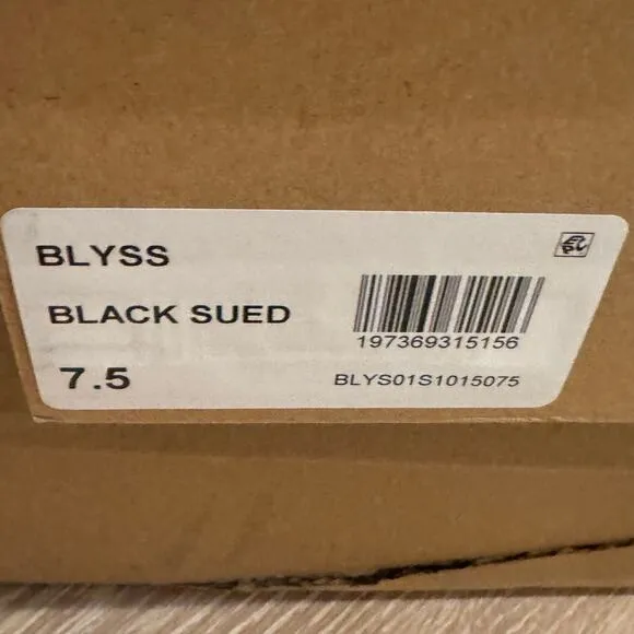 Steve Madden Blyss Women's Boots Pointed Toe Black Suede Size 7.5 NWB