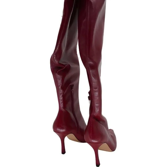 Steve Madden Red Over-The-Knee Boots Size 7.5 M for Women