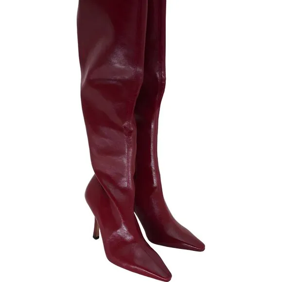 Steve Madden Red Over-The-Knee Boots Size 7.5 M for Women