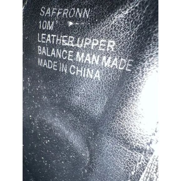 Steve Madden Saffronn Platform Boots Size 10 Black Leather Ankle Booties