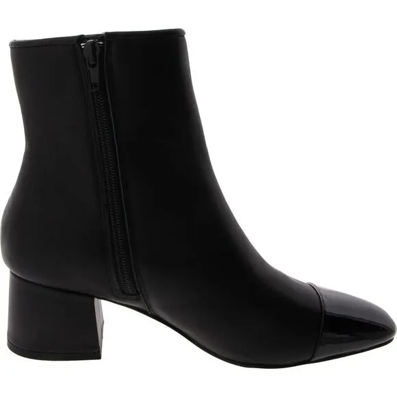 Steve Madden Womens Eiffel Black Block Heel Mid-Calf Boots Shoes Used