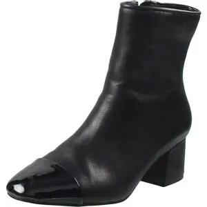 Steve Madden Womens Eiffel Black Block Heel Mid-Calf Boots Shoes Used