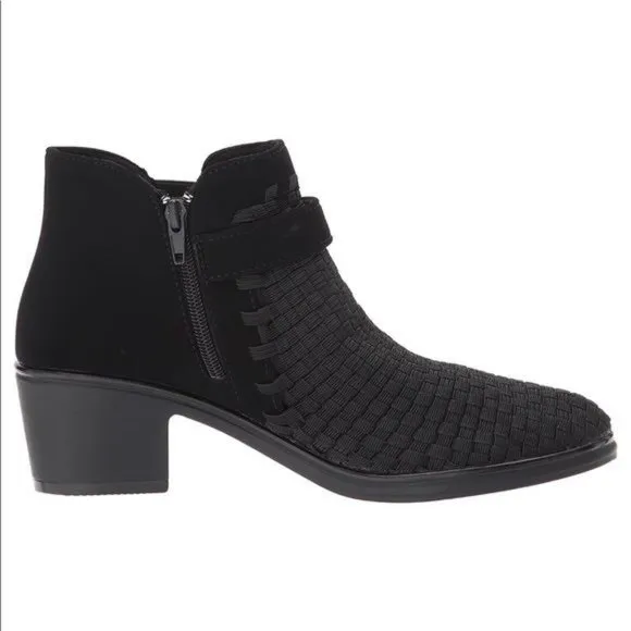 Steven by Steve Madden Brown Weaved Ankle Boots Booties Size 8.5, 8.0