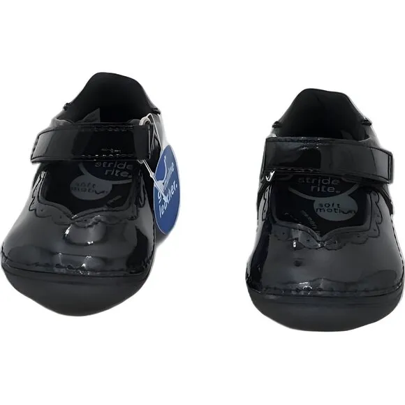Stride Rite Baby Girls Carolyn Black Boots Size 3M
