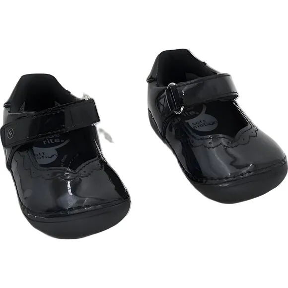 Stride Rite Baby Girls Carolyn Black Boots Size 3M