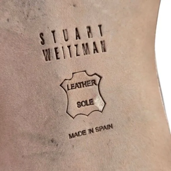 Stuart Weitzman Tan Natty Slingback Gladiator Sandals 7.5