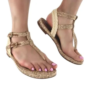 Stuart Weitzman Tan Natty Slingback Gladiator Sandals 7.5