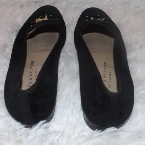 STUBBS &amp; WOOTTTON PALM BEACH  BLACK LOAFERS SHOES Sz. 8
