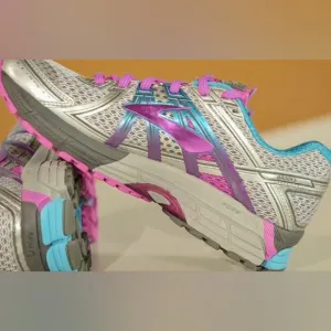Stylish Brooks Adrenaline GTS 17 Women's Athletic Shoes Silver, Purple &amp; Blue