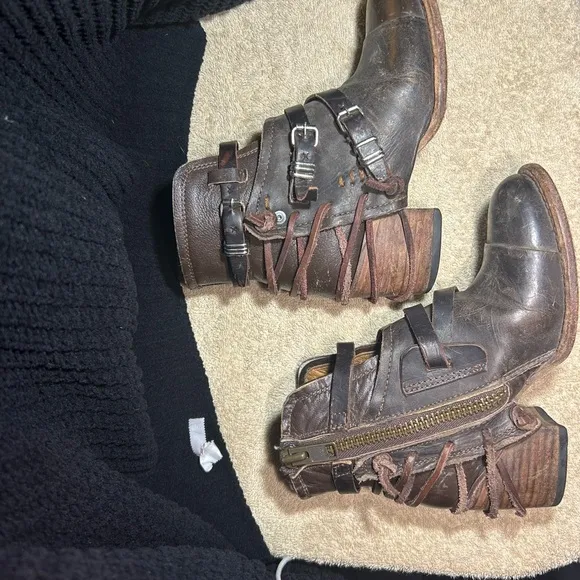 Stylish Brown Leather Ankle Boots