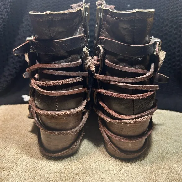 Stylish Brown Leather Ankle Boots