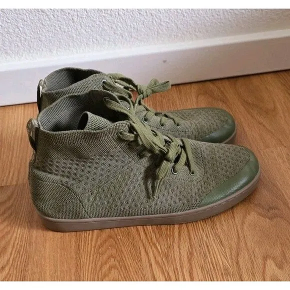 SUAVS The Legacy High Top Knit Sneakers Green Women’s Size 12 Men’s 10 Unisex