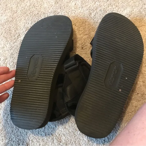 Suicoke Vibram Sole Black Strappy Activewear Sandals