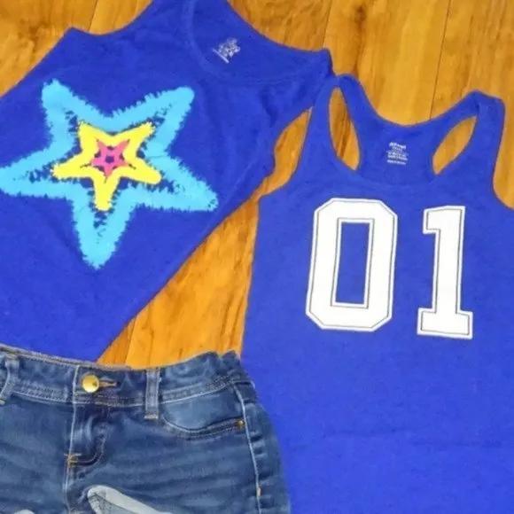 Summer Sport Fun athletic Girl Outfit Set M 7 8