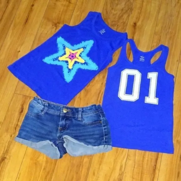 Summer Sport Fun athletic Girl Outfit Set M 7 8