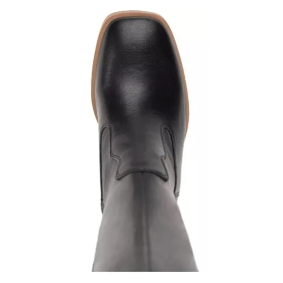 Sun   Stone Black Over the Knee Dress Boot -- Size 6