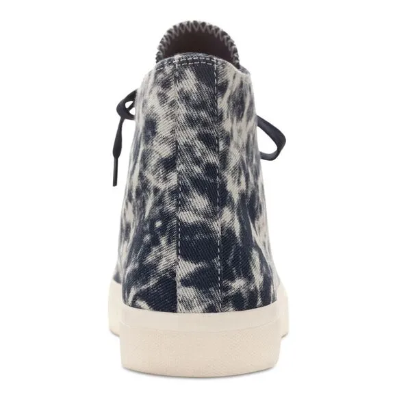 SUN STONE Mens Navy Tie Dye Comfort Mesa Round Toe Lace-Up Sneakers Shoes 13 M
