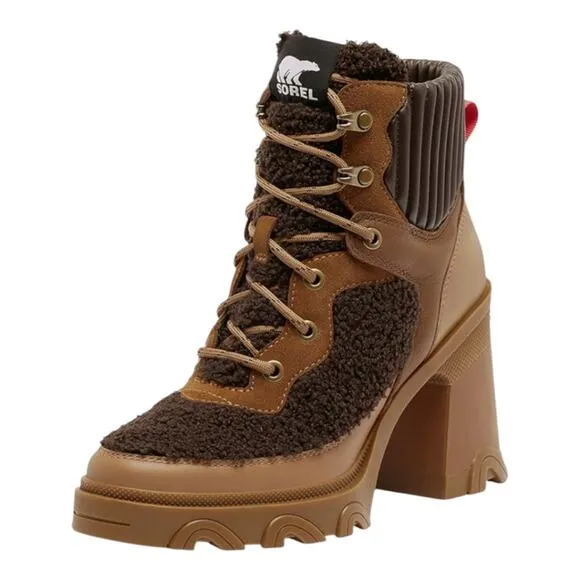 Sundance Catalog Sorel Platform “Brex Heel Cozy Lace Boots” Size 9.5 $210 MSRP