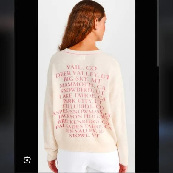 SUNDRY Ski Destinations Sweater Sundry Ski Sweater