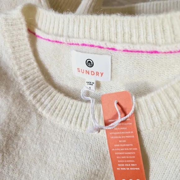 SUNDRY Ski Destinations Sweater Sundry Ski Sweater