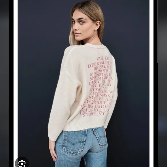 SUNDRY Ski Destinations Sweater Sundry Ski Sweater