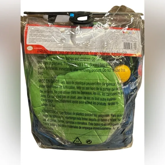 Super Mario Bros Luigi 4Pcs Costume Deluxe Child Size Large 10/12. Brand New