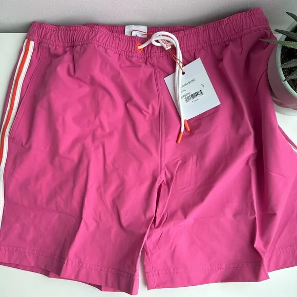 SWIMS - Men's Saline Water Reactive Swim Trunks - Raspberry
