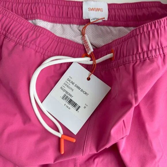 SWIMS - Men's Saline Water Reactive Swim Trunks - Raspberry