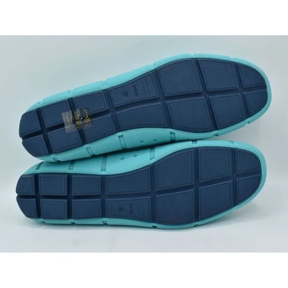 SWIMS Mens Size 15 Braided Lace Cerulean Blue Slip On Loafers Shoes